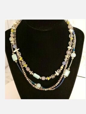 LIA SOPHIA Multi-Strand Layered Beaded Necklace